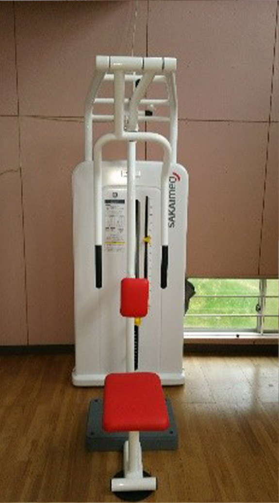 パワーリハビリテーションのマシーンを使用した訓練が受けられます。